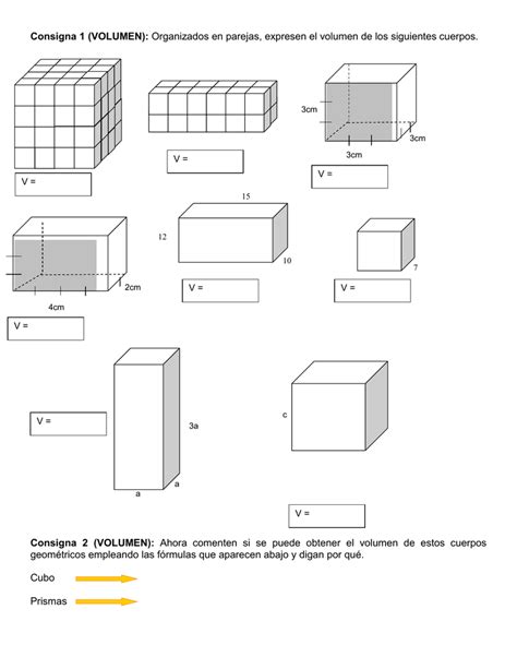 Carse VolÚmenes De Cuerpos GeomÉtricos Volumen De