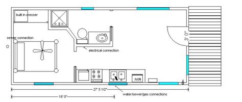 2 bhk 30x40 floor plan. 14x40 cabin floor plans | Cabin floor plans, Tiny house ...