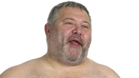 Fat Man Chewing Food Delightfully Happy Stock Footage Sbv Storyblocks