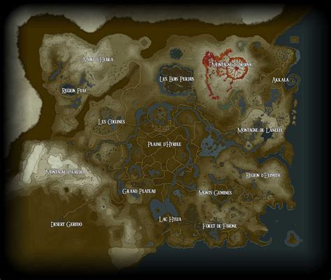 Interactive Zelda Breath Of The Wild Map Rewawind