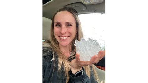 Storm Chasers Find Iphone Sized Hailstone From Texas Thunderstorm