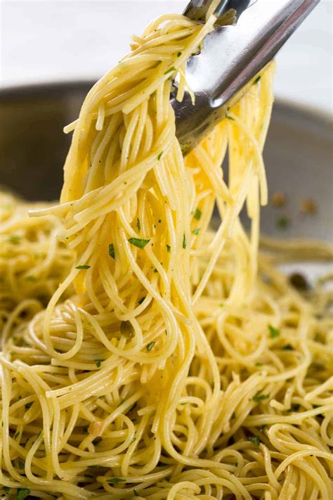 Guys, we need to talk about angel hair. angel hair pasta lemon butter sauce