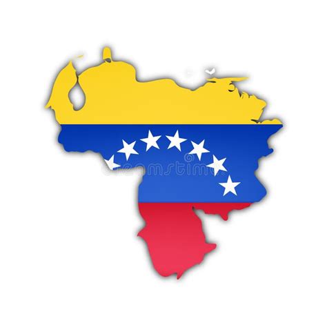Map And Flag Of Venezuela Stock Illustration Illustration Of Geography