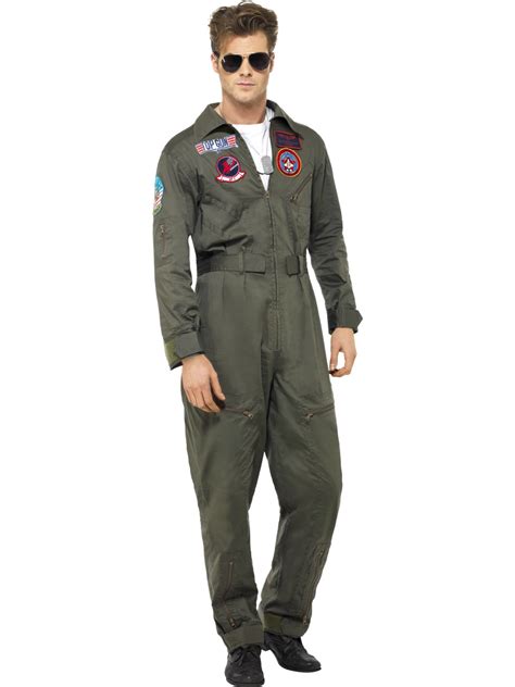 Top Gun Aviator Glasses Mens Fancy Dress Military 1980s Adults Costume