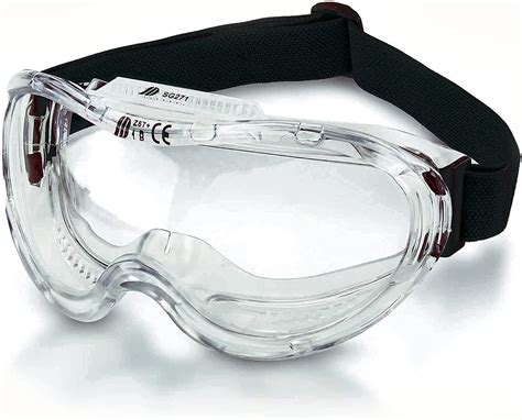 neiko pro 53875b clear protective lab safety goggles chemistry lab goggles