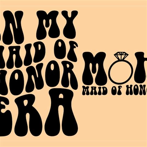 Maid Of Honor Svg Etsy