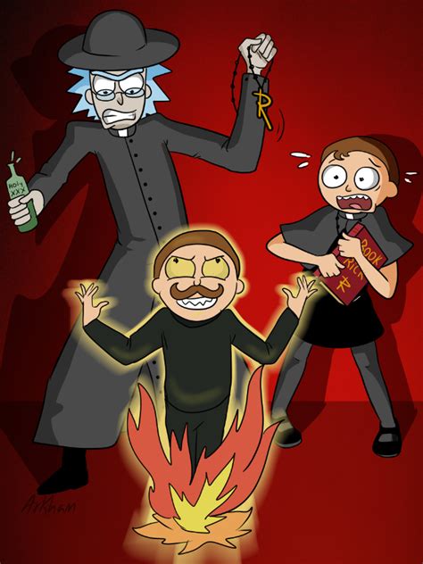 Evil Morty Vs Father Rick By Arkham Insanity On Deviantart