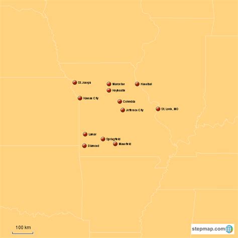 Stepmap Missouri Map Landkarte Für Usa