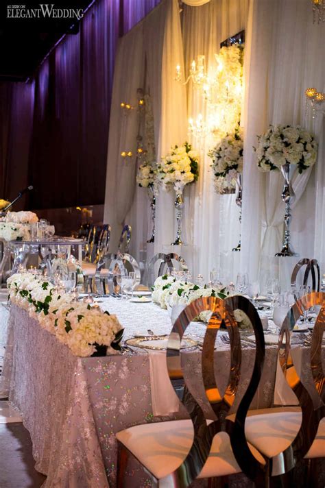 Toronto wedding floral design & decor company. Modern All-White Wedding in Toronto | ElegantWedding.ca