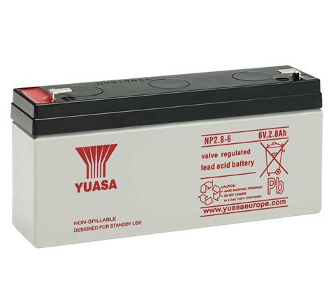 Yuasa Np28 6 28ah 6v Vrla Lead Acid Battery Mds Battery