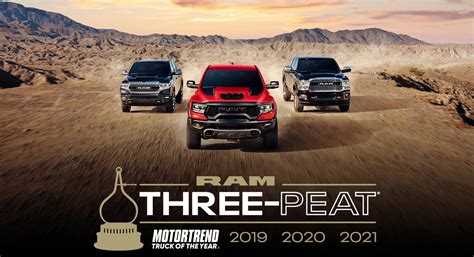Ram Trucks Motortrend Truck Of The Year 3 Years In A Row