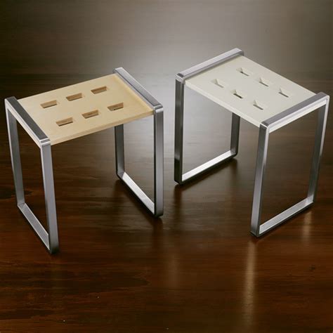 The legs of the chairs have wheel facilitating easy movement of it and the cushions. BathFashion.com Offers: Italbrass ITB-91900 Shower Stools Polished Stainless Steel / Birch Wood ...
