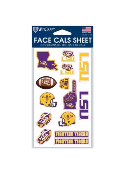 Lsu Tigers Face Decals Party On