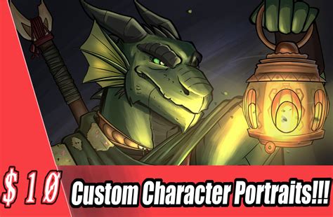 Rpg Custom Character Portrait Custom Game Character Design Dnd Group