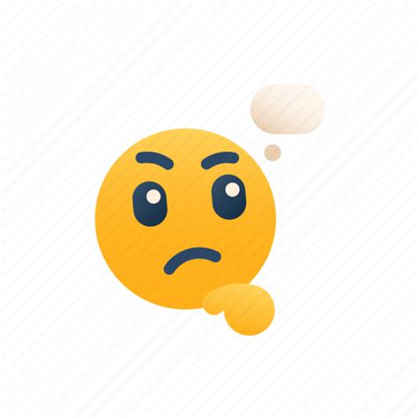 Thinking Emoji Expression Emotional Ponder Pondering Thoughtful