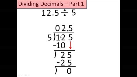 Video 6 Dividing Decimals Part 1 Youtube