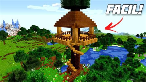 Como Hacer Una Casa Del Arbol En Minecraft Survival Facil Youtube