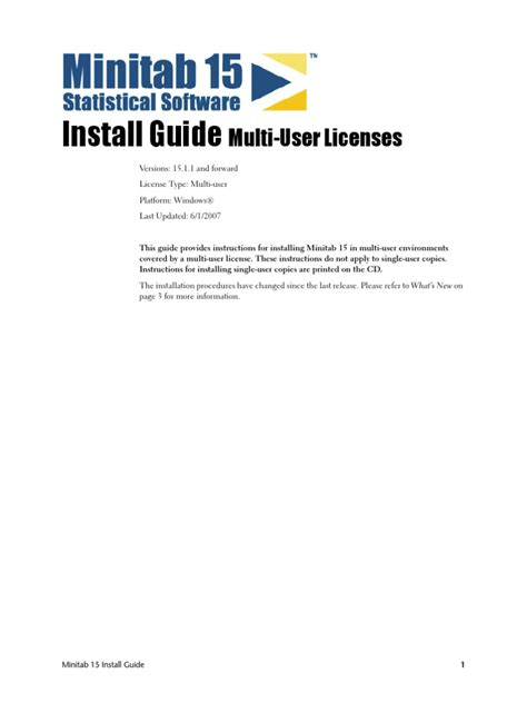 Install Guide Multi User Licenses Pdf Installation Computer