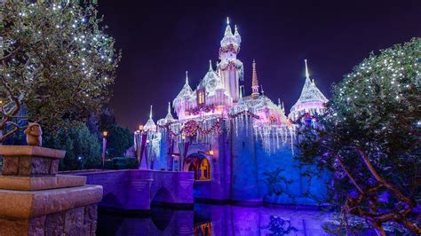 Sleeping Beautys Winter Castle Decorated For The Holidays And