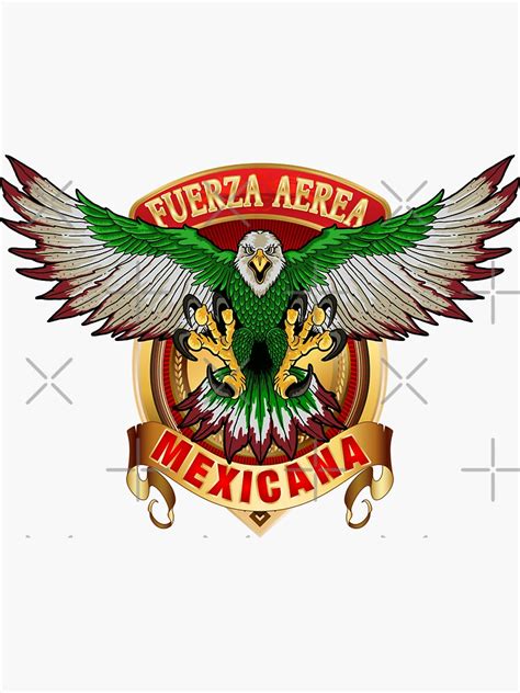 Fuerza Aerea Mexicana Mexican Air Force Insignia V2 Sticker By