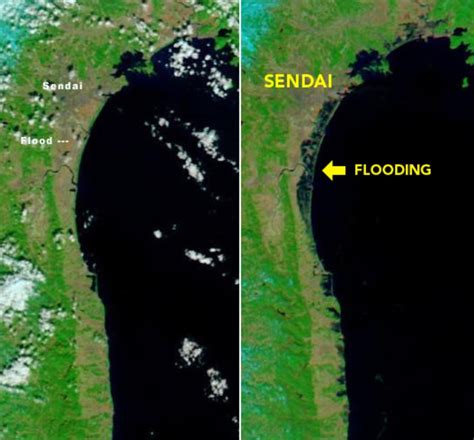 Japans Reshaped Coastline As Seen From Space Pbs Newshour