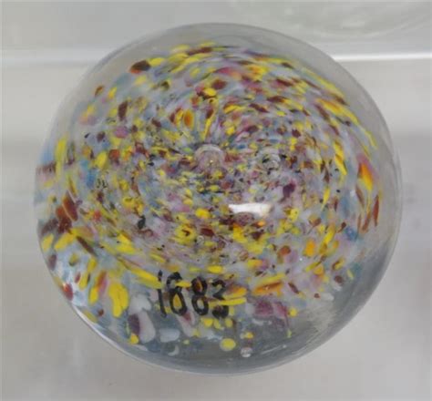 10 Vintage Collectible Glass Paperweights