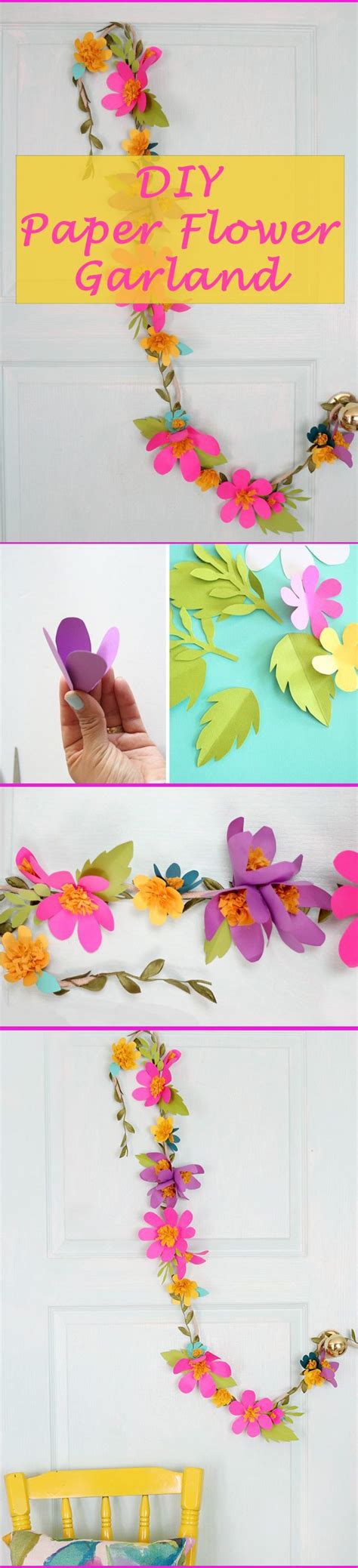 How To Make Paper Flower Garlands Ehow Paper Flower Garlands Paper
