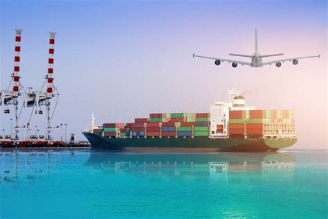 Logistics And International Shipping Containers Cargo Ship And Air