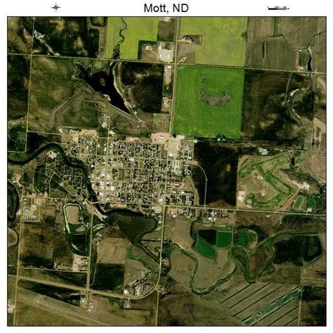 Aerial Photography Map Of Mott Nd North Dakota