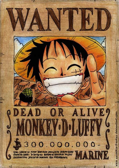 Wanted Monkey D Luffy Anime Wallpaper One Piece Luffy Monkey D Luffy