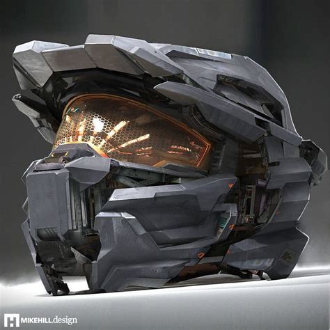 Halo Spartan Helmet Design By Mike Hill
