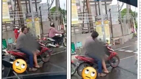 Viral Pasangan Berbuat Mesum Di Atas Motor Ternyata Pasutri Polisi