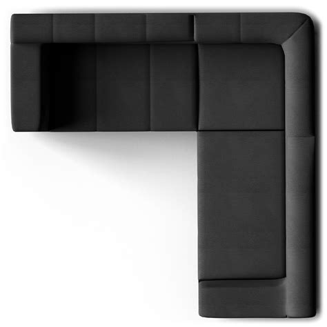 Four seated sofa set top view cad block design dwg file. CAD and BIM object - Kramfors 2 Seat Corner Sofa - IKEA