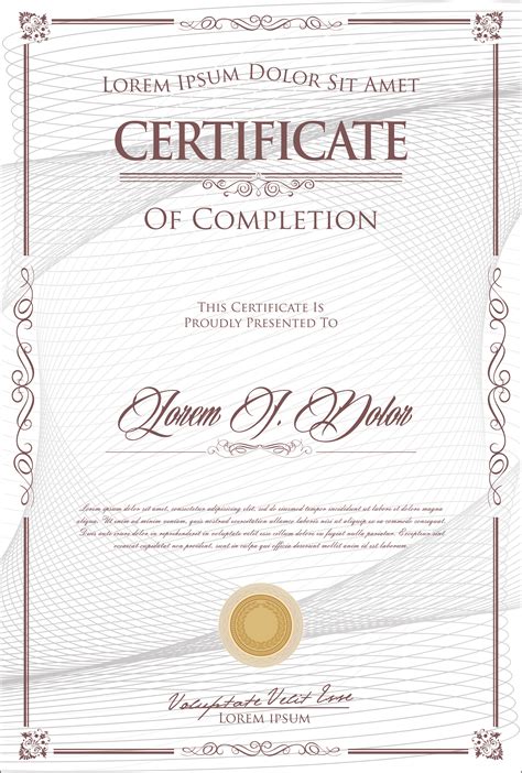Elegant Certificate Template 286623 Vector Art At Vecteezy