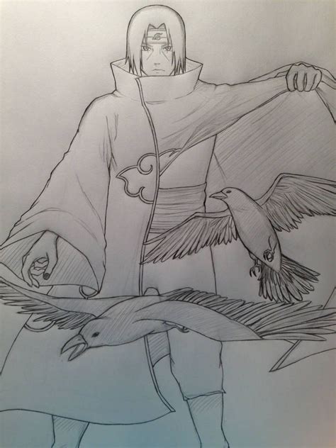 Naruto Itachi Akatsuki Drawing