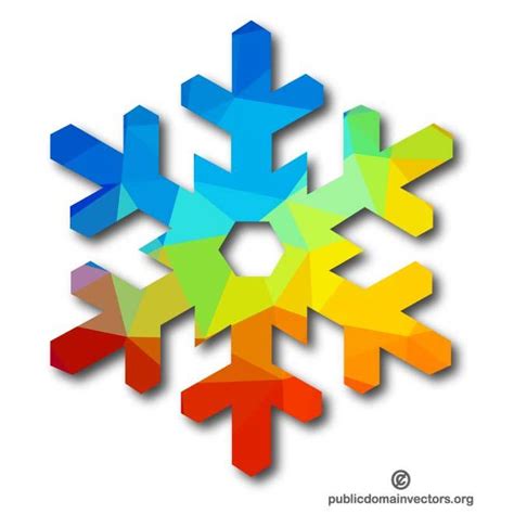 Colorful Snowflake Free Vector Image In Ai And Eps Format Creative
