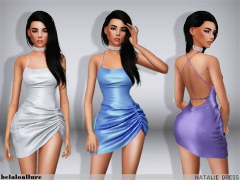 Belaloallure Natalie Dress By Belal At Tsr Sims Updates