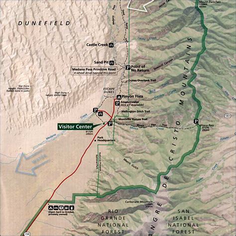 Great Sand Dunes National Park And Preserve Maps