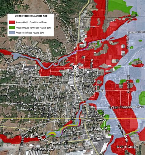 New Fema Flood Hazard Map Changing Flood Zones The Willits News