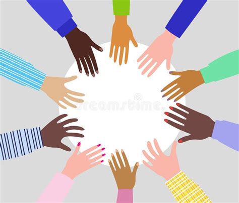 Hands Of People Of Different Cultures And Peoples Stock Vector