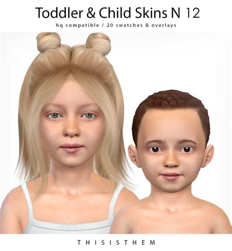Toddler And Child Skins N 12 Thisisthem On Patreon Sims 4 Toddler