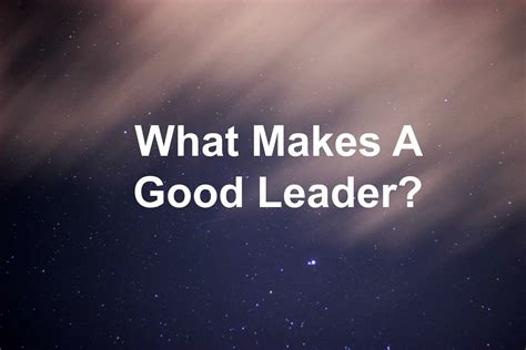 what makes a good leader joseph lalonde