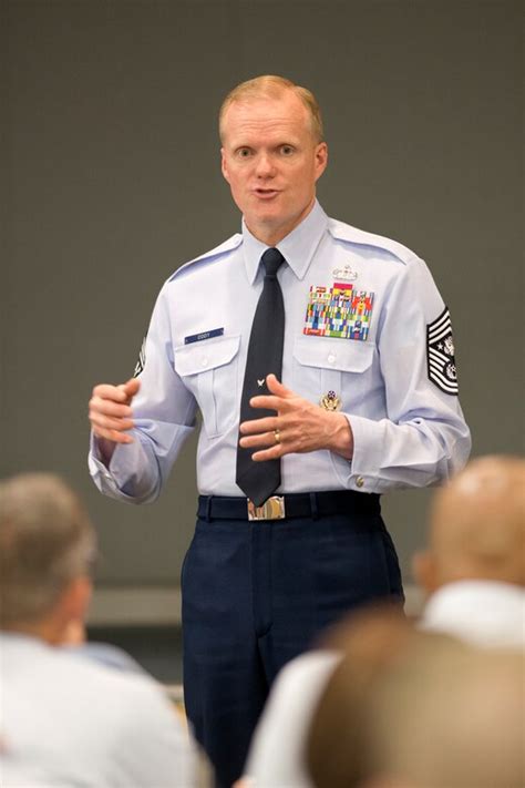 Chief Master Sergeant Of The Air Force Visits Chiefs Executive Course