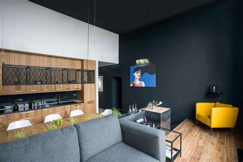 Modern Loft With Surprising Elements Современные апартаменты