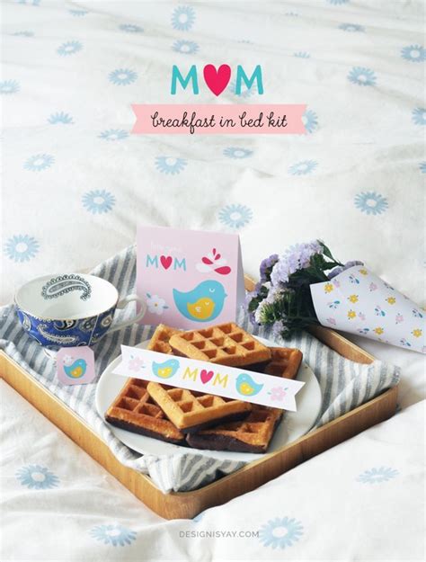 Mothers Day Breakfast In Bed Kit Design Is Yay Mothers Day