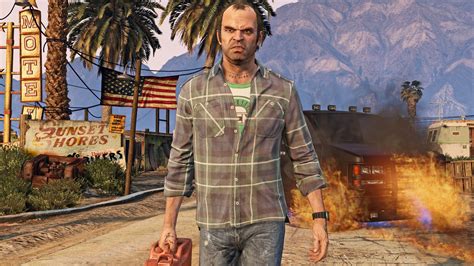 Grand Theft Auto V 4k Trevor Gta 5 Characters Simon The Walking