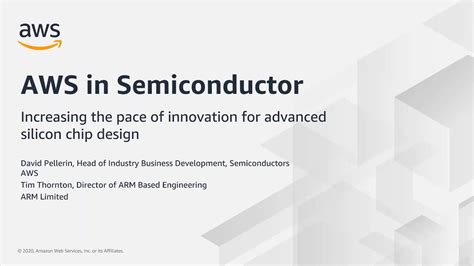 Aws For Semiconductor Design Verification And Fabrication Presentation Youtube