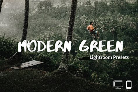 The moody dark green mobile preset is designed with a high content of green tones. Green Lightroom Presets XMP DNG 4324621