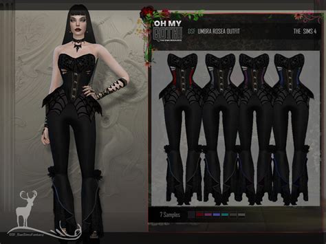 The Sims Resource Oh My Goth Umbra Rosea Outfit