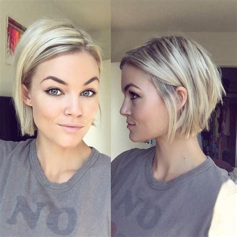 Blondechin Lengthbob More Straight Bob Hairstyles Haircuts For Fine
